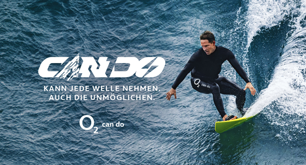 Big-Wave-Surfer Sebastian Steudtner wird O2-Markenbotschafter - Die Telefónica-Marke O2 geht eine langfristige Partnerschaft mit dem Big-Wave-Surfer Sebastian Steudtner ein - Foto: Serviceplan Bubble