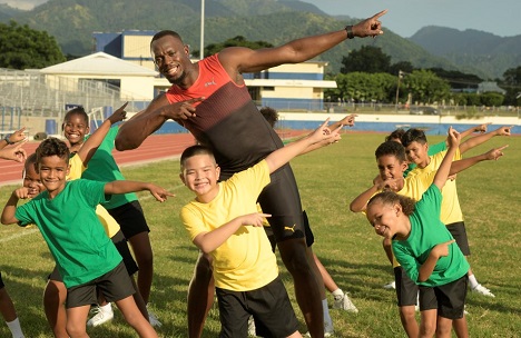Der mehrfache Olympiasieger und Weltmeister Usain Bolt im Werbeeinsatz (Foto: Allianz Direct)