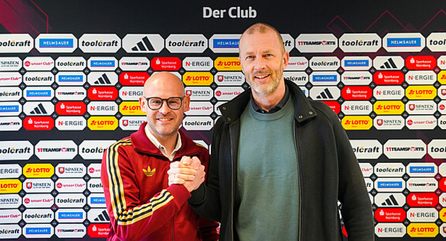1. FC Nürnberg stellt Geschäftsführung der Marketing GmbH neu auf - Dr. Jörg Burkhardt (links), designierter Geschäftsführer der 1. FC Nürnberg Marketing GmbH, und Niels Rossow, Vorstand Strategie und Marketing des 1. FC Nürnberg – Quelle: 1. FC Nürnberg