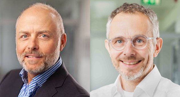 v.l.: Prof. Dr. Gordon H. Eckardt und Prof. Dr. Marco Hardiman, beide Fachhochschule Kiel - Quelle: Matthias Pilch