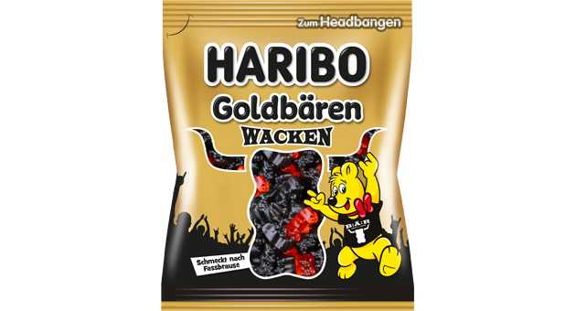 Metal-Goldbären zum Wacken-Festival - Quelle: Haribo