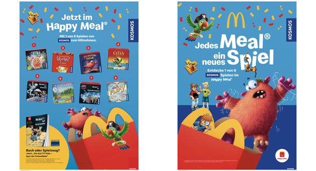 Kosmos bringt acht Spiele ins Happy Meal - Quelle: Kosmos Verlag