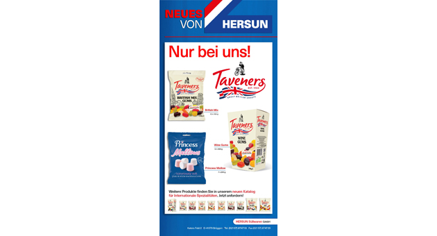 Hersun vertreibt künftig englische Weingummis und Marshmallows - Quelle: Hersun