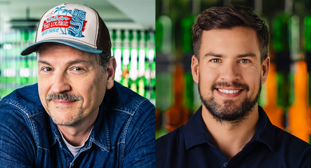 Wie Jägermeister mit Orange neue Zielgruppen erobern will - v.l.: Gunar Splanemann, Senior Director Global Innovation & Portfolio bei Mast-Jägermeister SE, und Paul Ramser, Director Brand & Digital der Mast-Jägermeister Deutschland GmbH - Quelle: Mast-Jägermeister SE