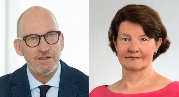 Barrieren abbauen - Patrick Kammerer (Markenverband) und Astrid Teckentrup (P&G) - Quelle: Thomas Rafalzyk; FOTOGRAFIE ANNE