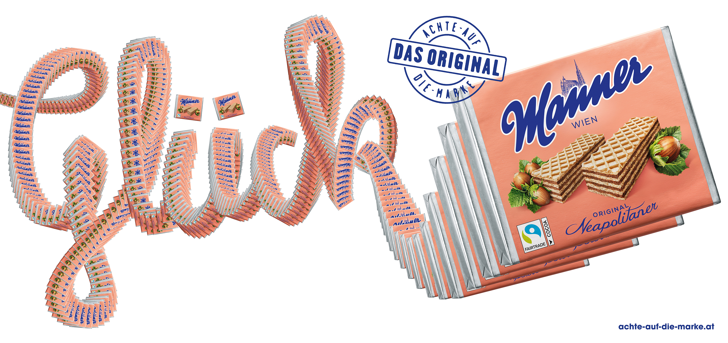 Österreichs Markenartikelverband startet Kampagne - Manner steht für "Glück" - Quelle: MAV 2023/DMB
