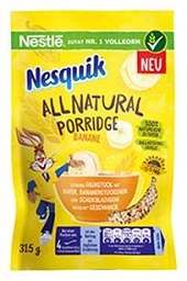 'Nesquik All Natural Porridge' ist ab Juli in drei Geschmacksvarianten verfgbar (Foto: Nestl Nesquik)