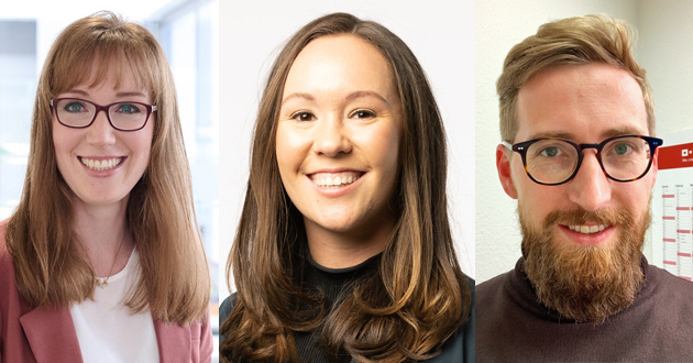 Die Natur als Leitfaden - Meghan Olson, Direktorin Mushroom Packaging Ecovative, Denise Martha, Head of Marketing FkuR, und Paul Neumann, New Business Development & Sustainability BASF - Quelle: BASF, Mushroom Packaging, Articus & Roettgen