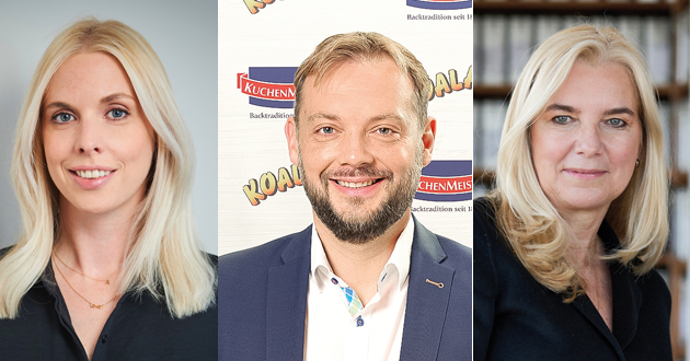 Ein wichtiger Begleiter bei der Produktentwicklung - Lea Drusio (Nestlé Purina PetCare), Fabian Meiberg (Kuchenmeister) und Annemarie Leniger (Ostfriesische Tee Gesellschaft) - Quelle: Nestlé Purina; Kuchenmeister; OTG
