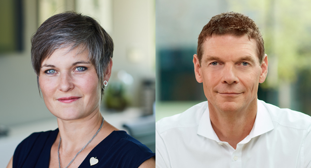 Klar, authentisch und glaubwürdig - Simone Schrön, Head of HR bei Börlind in Calw, und Christian May, stellvertretender Vorsitzender des Vorstands und Vorstand Vertrieb, Marketing & Service Kärcher in Winnenden - Quelle: Barbara von Woellwarth; Kärcher