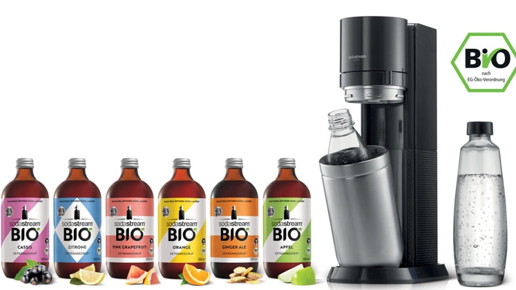 SodaStream launcht Bio-Sirup - SodaStream launcht Bio-Sirup in sechs Sorten - Quelle: SodaStream