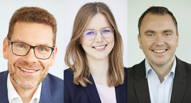 Neue Anforderungen in Zeiten von New Work und KI - v.l.: Prof. Dr.-Ing. habil. Sascha Stowasser (ifaa), Sina Niehues (HiSolutions) und Dipl.-Ing. Sebastian Terstegen (ifaa) - Quelle: Tania Walck/ifaa