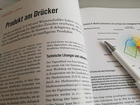 Zukunftsszenarien für die Markenführung: 'Produkt am Drücker' -