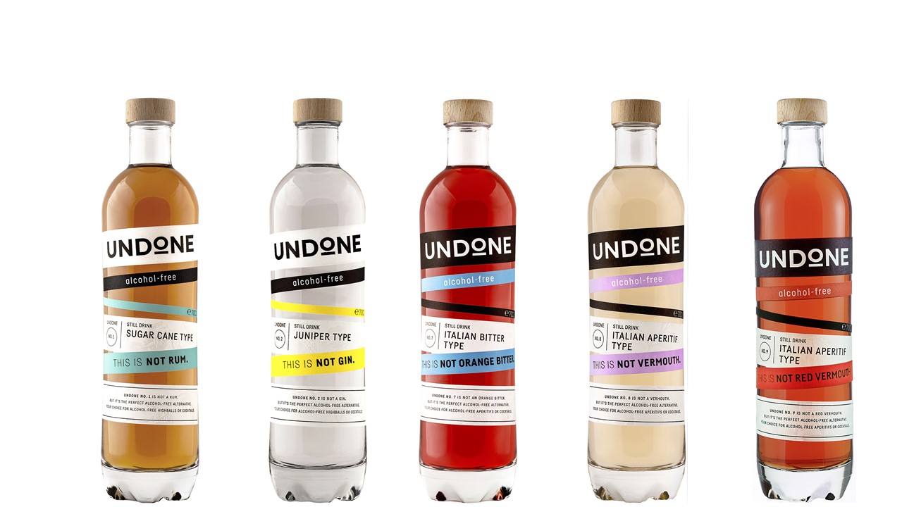Sekthersteller Schlumberger beteiligt sich am Start-up Undone - Das Undone-Sortiment - Quelle: Undone/Schlumberger