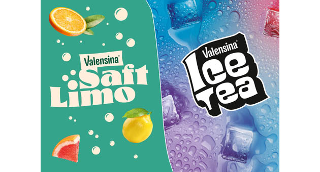 Valensina expandiert in die Kategorien Limonade und Eistee - Quelle: Valensina-Gruppe