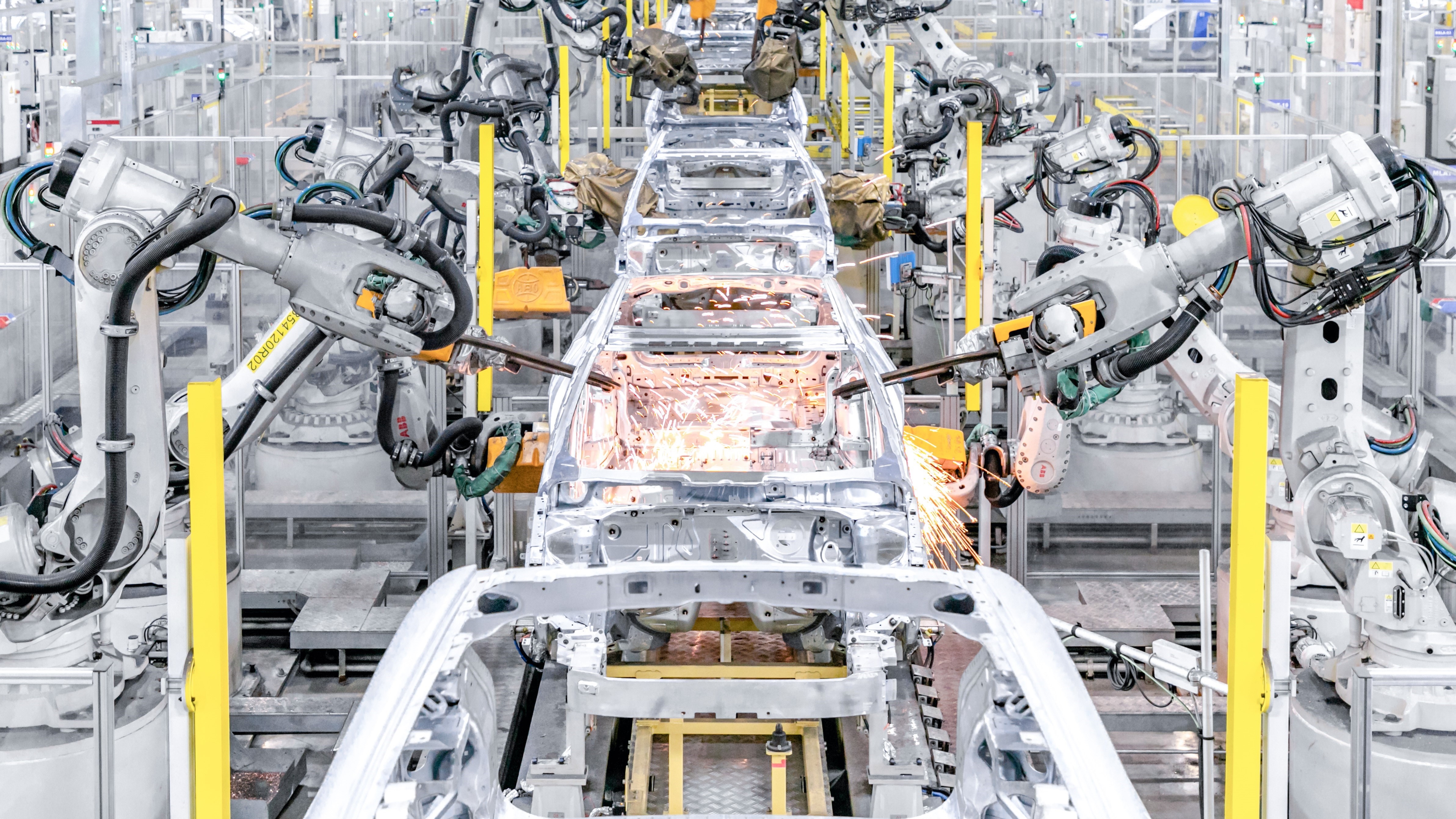 Volvo will bis 2050 vollständig fossilfreien Stahl beziehen - Die Stahlproduktion ist aktuell eine Hauptquelle von CO2-Emissionen in der Autoindustrie - Quelle: Volvo-Werk in China/Volvo