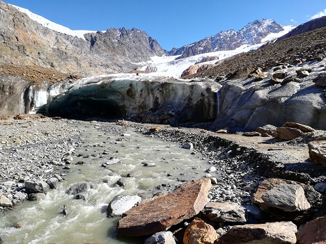 Verschwindende Gletscher sind eine der sichtbaren Folgen des Klimawandels (Foto: T. Schwing)