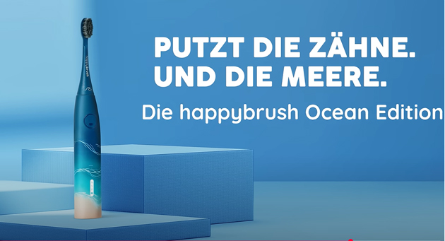 Happybrush-Kampagne unterstützt One Earth – One Ocean - Happybrush engagiert sich für plastikfreie Ozeane - Quelle: Happybrush