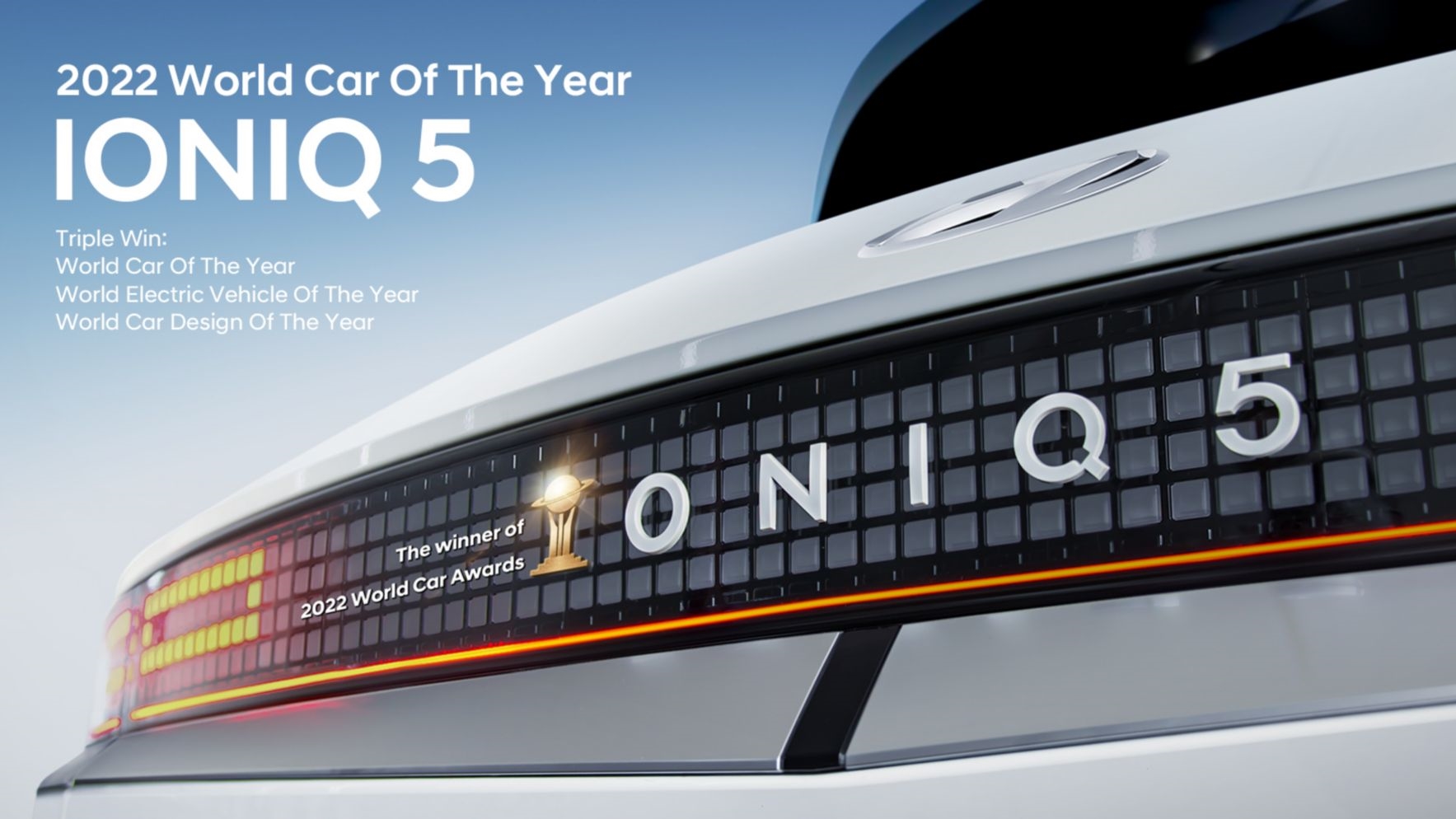 Zwei deutsche Marken unter den Siegern der World Car Awards - Der Hyundai Ioniq 5 wurde zum 'World Car of the Year' gekürt - Quelle: Hyundai